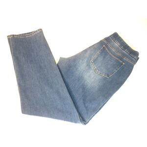Soft Surroundings Jegging Jeans L Blue Denim Pull On High Rise Stretch 2CW55‎
